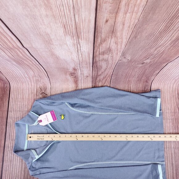 NWT Masters Magnolia Lane Tech Womens XS Blue 1/4 Zip Performance Pullover Blue - Picture 15 of 15